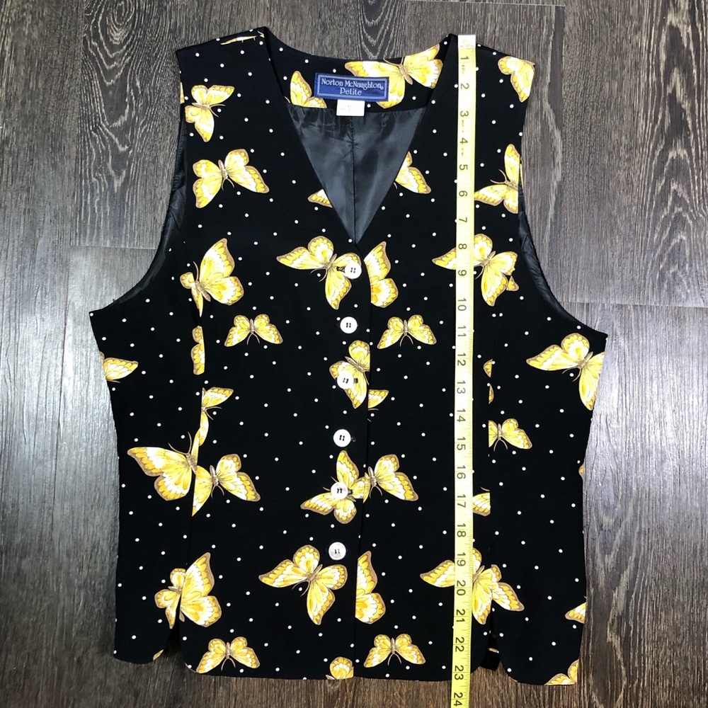 Vintage 90βs Polka Dot Butterfly Vest - Picture 7 of 9